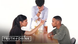 My Fiancé & My Ex Play Truth or Drink | Truth or Drink | Cut