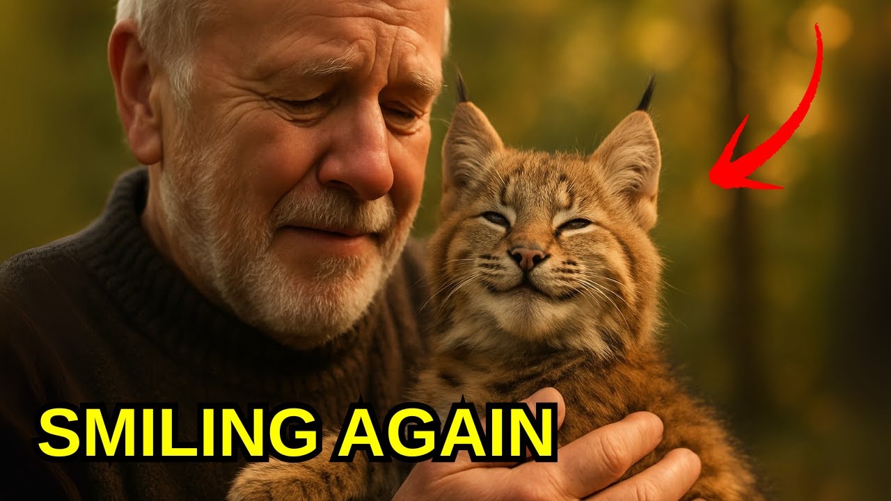 the rescued bobcat cub never stopped smiling… his joy will melt your heart