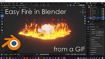 How to make easy and realistic FIRE in Blender - Tutorial