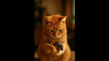 Shocking! 😱😱The cat sets a trap. Will it catch? #shorts #tabbycat #trap