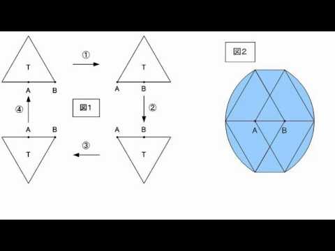 中学受験算数、正三角形の移動と回転