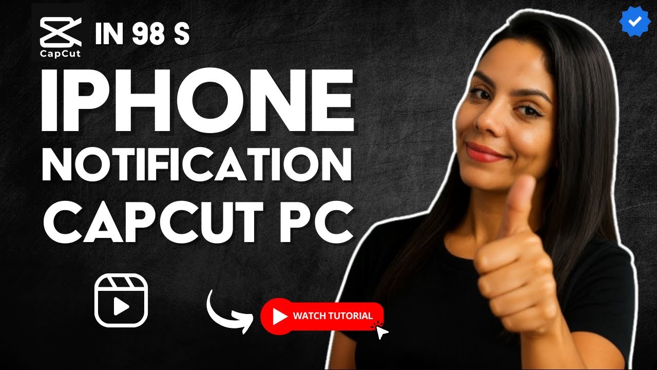 How to CREATE iPhone-Style NOTIFICATION ANIMATION in CapCut PC in 98 S