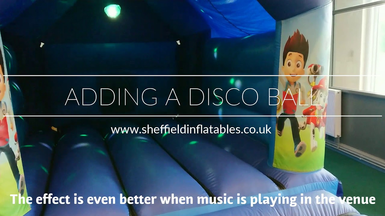  Adding a disco ball to a bouncy castle