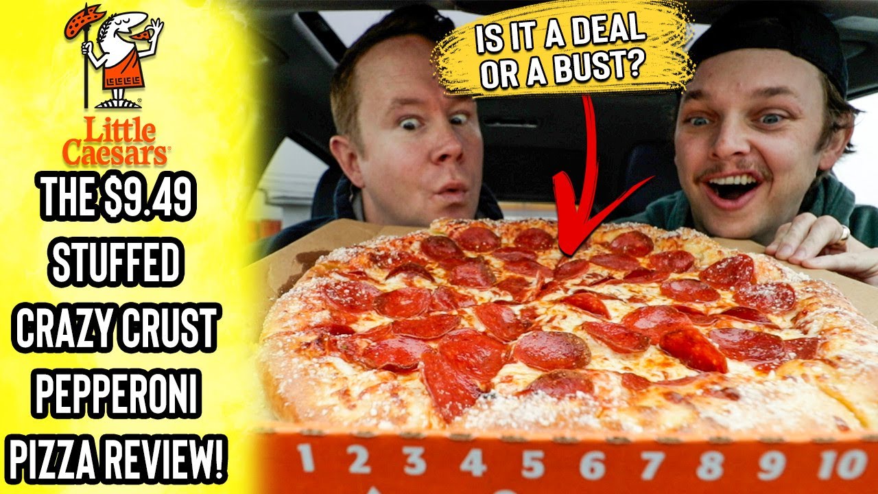 Little Caesar's $9.49 Stuffed Crazy Crust Pepperoni Pizza Review!
