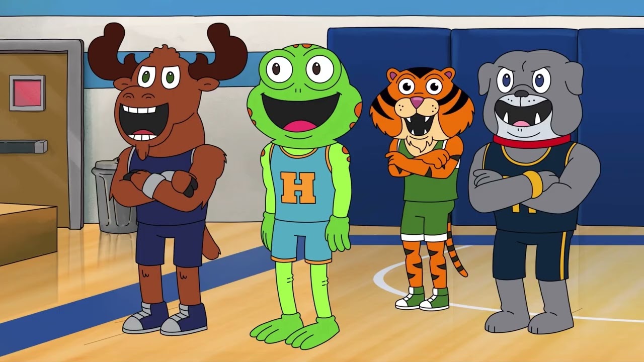 Hoops Netflix(2020): Coach Ben wear 2 white basketball sneakers center gym