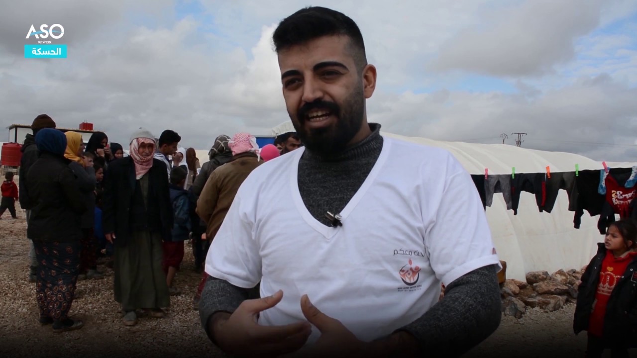 بابا نويل في مخيم التوينة (مخيم واشوكاني)