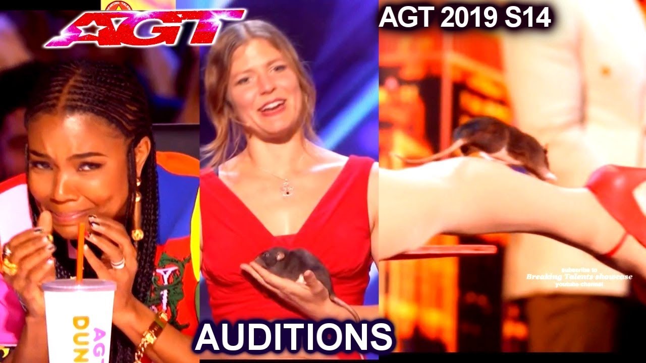 Cirque Du Sewer Rat Act Alyssa &  Hunta  WEIRDLY ENTERTAINING | America's Got Talent 2019 Audition