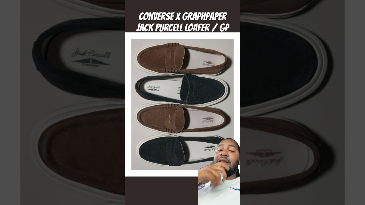 CONVERSE x Graphpaper JACK PURCELL LOAFER / GP - YouTube