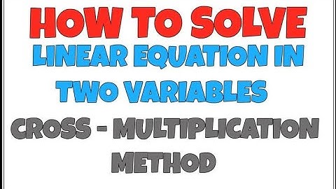 Cross Multiplication method | Exercise 3.5 NCERT|  Pair of two variable linear equation