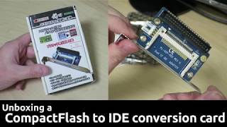 Unboxing a CompactFlash to IDE adapter board