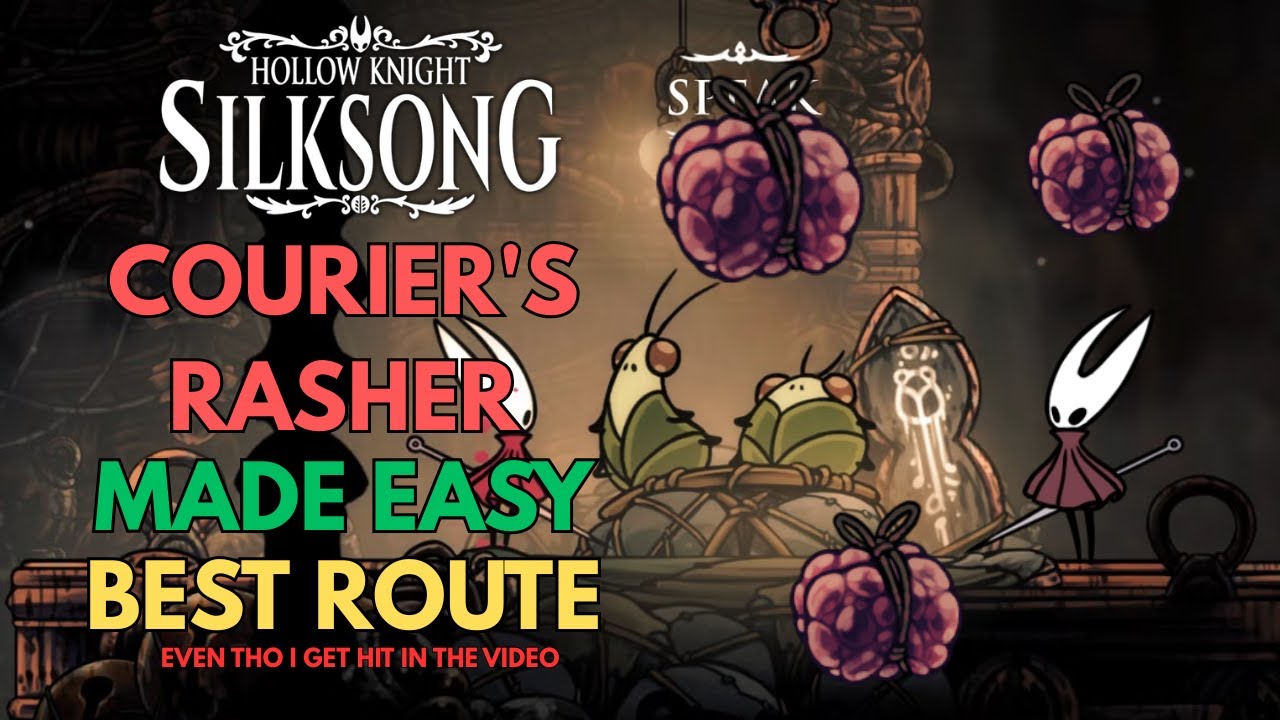 Courers Rasher Couriers Rasher EASY Route in Hollow Knight: Silksong - YouTube