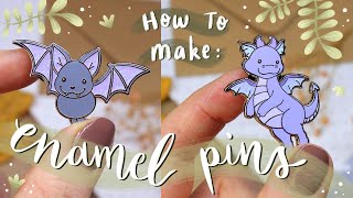 How To Make Enamel Pins | Full Process Start To Finish ✨