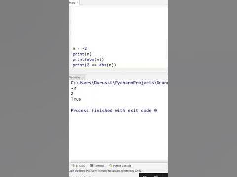 Simple example of the abs() function in Python #Shorts - YouTube