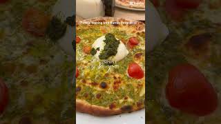 Burriot Pesto Pizza is love 🍕 An evening with family❤️ #ytshorts #food #viral #shorts
