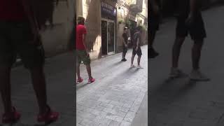 Moroccan Thieves Fighting For The Booty. C Carretes El Raval