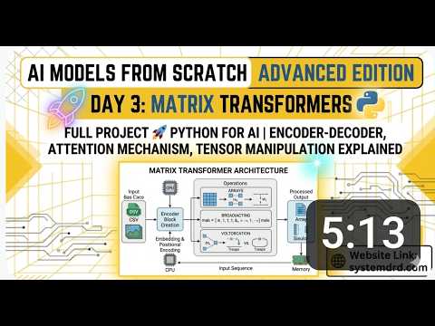 Day 3: Matrix Transformer — Applied Linear Algebra for ML Engineers | Systemdr