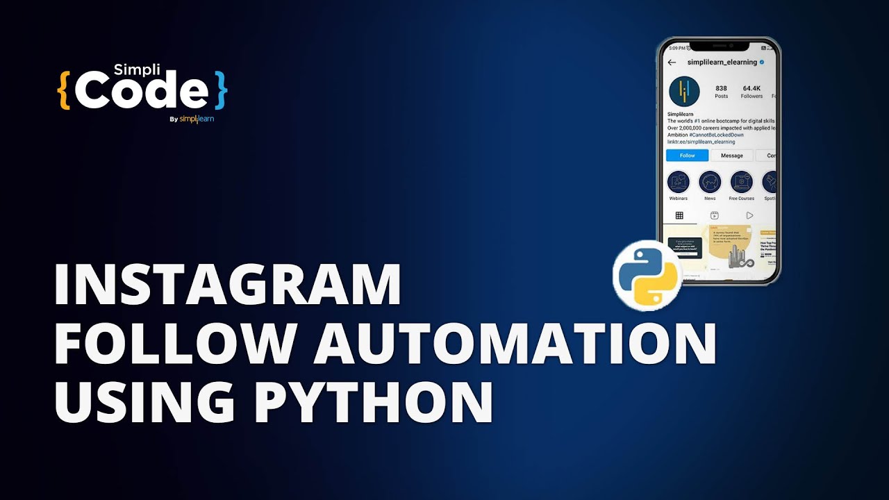 Instagram Follow Automation Using Python | Instagram Auto Follow Using Python |#Shorts | SimpliCode