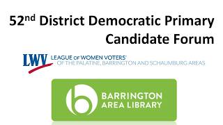 2026 52nd District Democratic Primary Candidate Forum