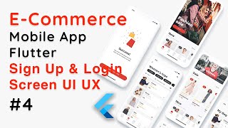 Flutter E-Commerce App – Signup & Login Screen UI Design | Flutter Authentication UI Tutorial #4