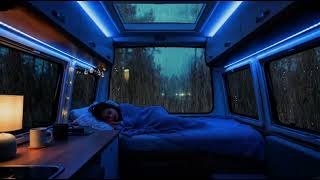 Rainy Night Inside a Cozy Camper Van – Perfect Rain Sounds for Deep Sleep Tonight