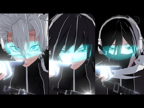 【鬼滅のMMD】一騎当千【義勇・実弥・小芭内】（非公式お着替え）1080p