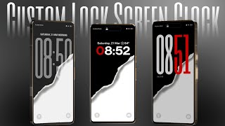 Custom Clock Lock Screen for any android phone!!!