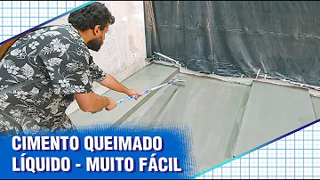 Como fazer a mistura do cimento queimado?