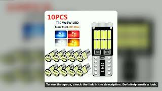 2/6/10/20/30/40/50pcs T10 W5W 194 501 Led Canbus No Error Car Interior Light T10 26 SMD 4014 Chip Pu