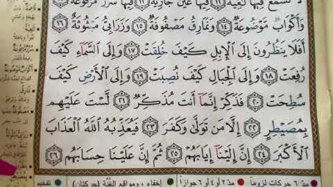 سورة الغاشية اية  ١٤-٢٦