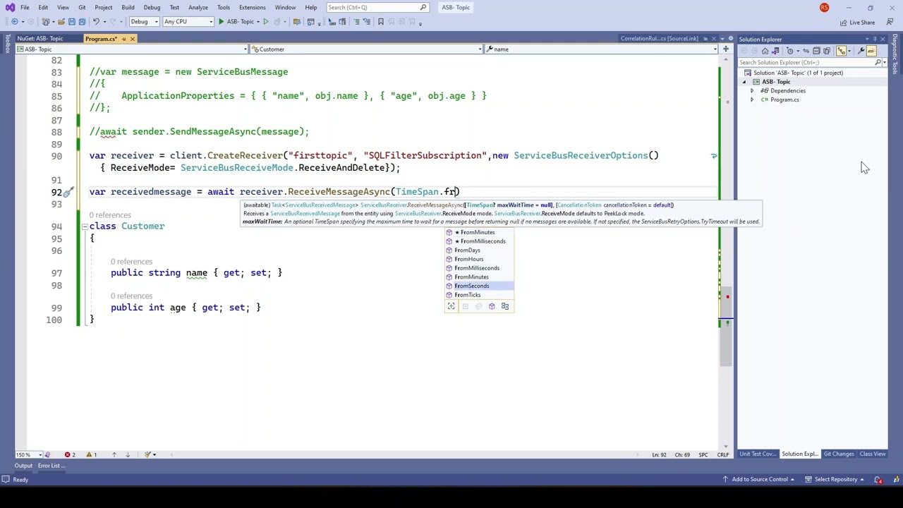 30. Receive message from Subscription having Filters Applied in Azure Service Bus