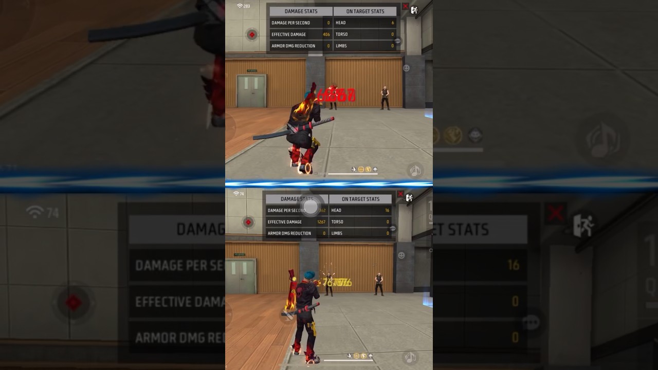 free fire red damage settings | free fire yellow damage problem solve | yellow damage remove |