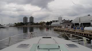 2002 SeaRay 340 quick video of run over to fuel dock and back Sept 11 19