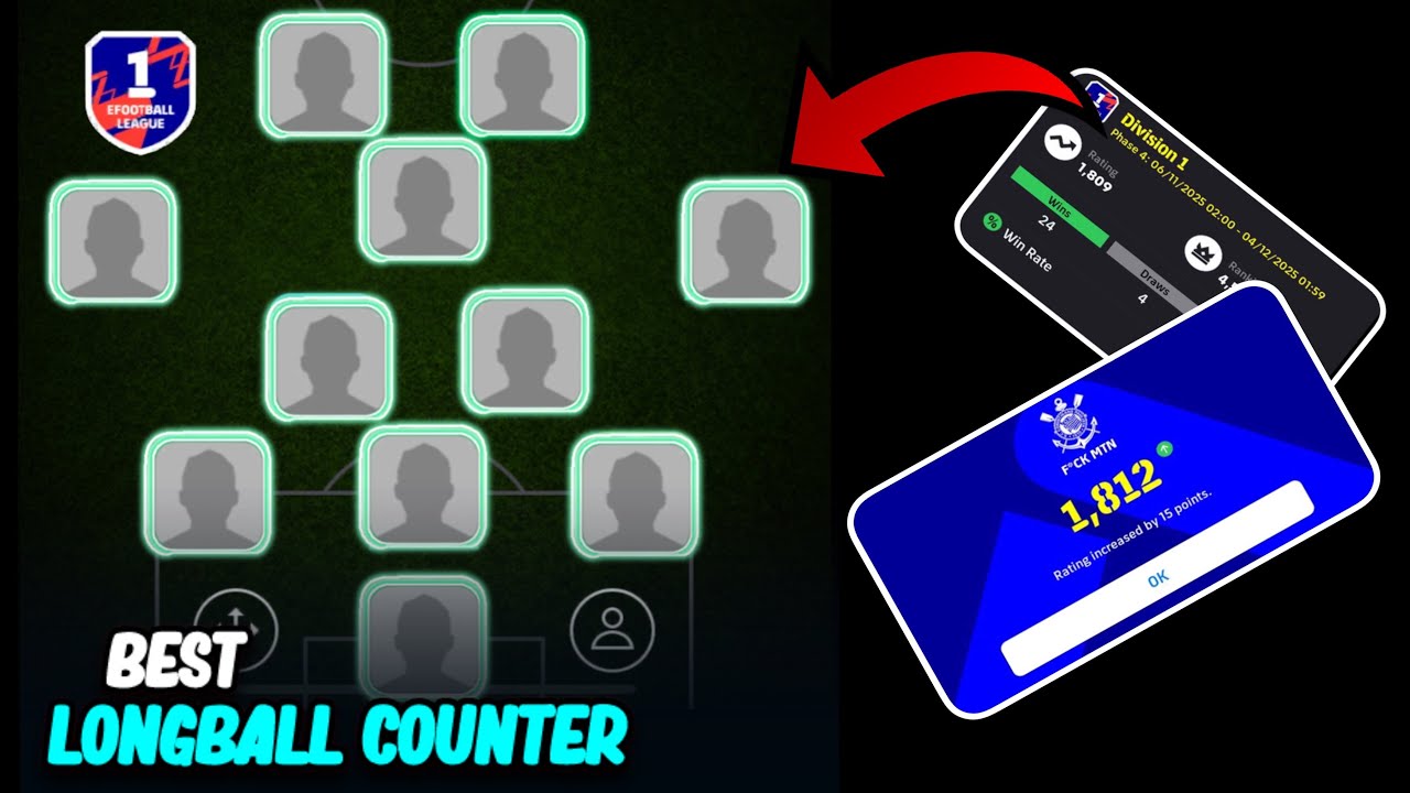 ЛУЧШАЯ КОНТР-РАССТАНОВКА С ДЛИННЫМИ МЯЧАМИ 🔥🤩, КОТОРУЮ ВЫ ОБЯЗАТЕЛЬНО ДОЛЖНЫ ПОПРОБОВАТЬ В EFOOTB...