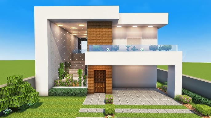 Casa moderna para sobrevivência #fy #minecraft