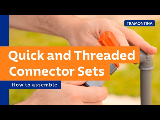 How to assemble quick and threaded connector sets on hoses