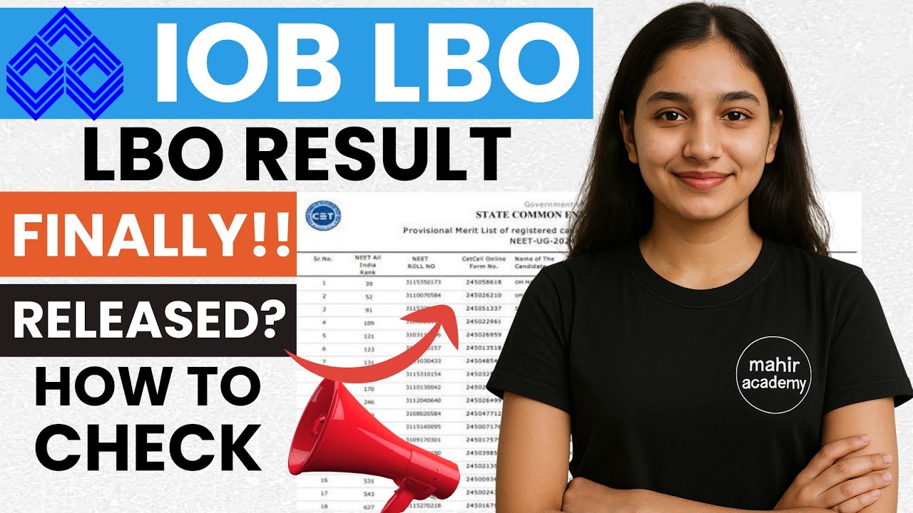 iob lbo result 2025 | indian overseas bank lbo result 2025 | mahir academy