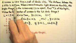AP Physics 2: Light 3: Double-Slit Interference Problem
