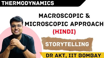 Macroscopic and Microscopic Approach in Thermodynamics (Hindi)|