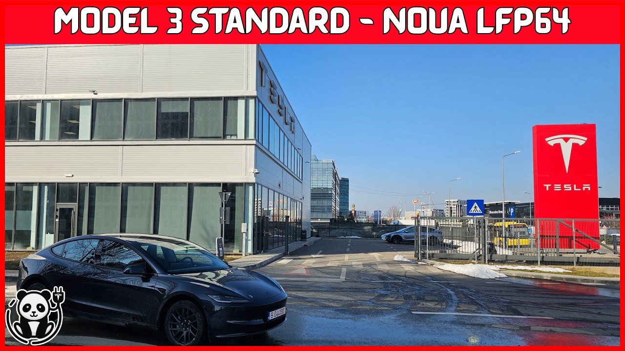 Tesla Model 3 Standard cu noua baterie LFP de 60/64kwh | Test Drive si Test Incarcare