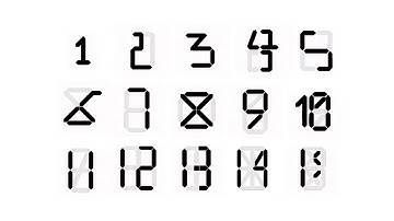 1-15 segment display