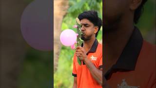 Three Balloon Bamboo Trick 🎈🎈🎈🎋 Amazing DIY Craft #Bamboo #DIY #Shorts