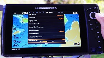 Humminbird HELIX How To: Digital Depth Offset
