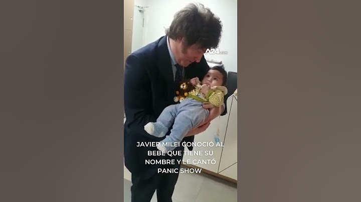 😱 JAVIER MILEI CONOCIÓ AL BEBÉ QUE TIENE SU NOMBRE Y LE CANTÓ PANIC SHOW 😱