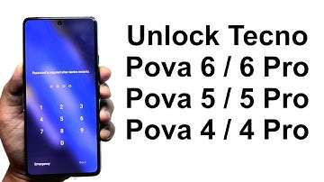 Forgot Password - How to Unlock Tecno Pova 6 Pro, Pova 5 Pro, Pova 4 Pro
