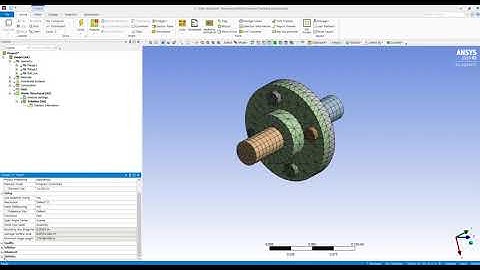 ANSYS pipe Flange bolt structural analysis, ver 2019