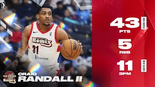 Craig Randall II Erupts For Season-High 43 PTS Career-High 11 3PM For The Rip City Remix