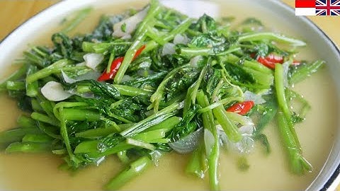 Cara Tumis kangkung tetap hijau enak & mudah‼️ | Tumis kangkung ala restoran