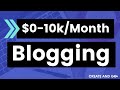 How to Make Money Writing a Blog - Our Story from $0 to 10k per Month!