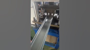 Stainless steel channel roll forming  machine in operation