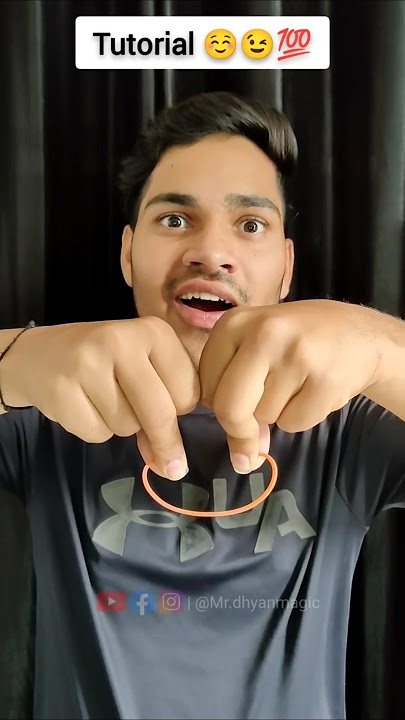 real rubber band magic,😳 || Tutorial 💯✅ | #shorts #rubber #real